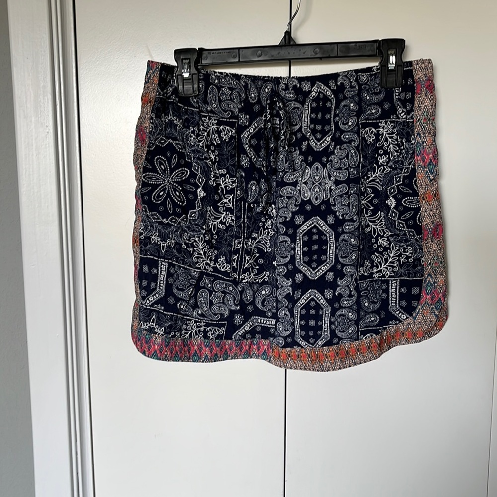 Chelsea & Violet paisley mini skirt